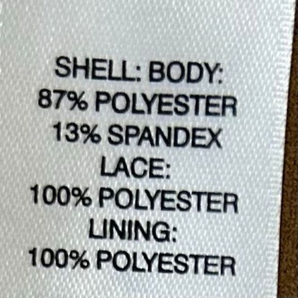 New Chico's Blazer Women's Size 0 (S) Brown & Cream Lace Open Front Suit Jacket - Picture 10 of 11